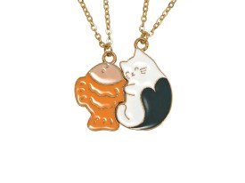 Dije Esmaltado Divisible Gato Pez